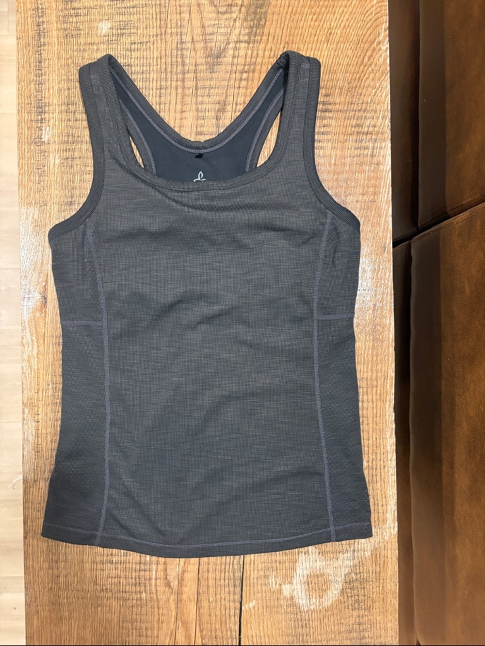 Prana Charcoal Performance Racerback Tank M